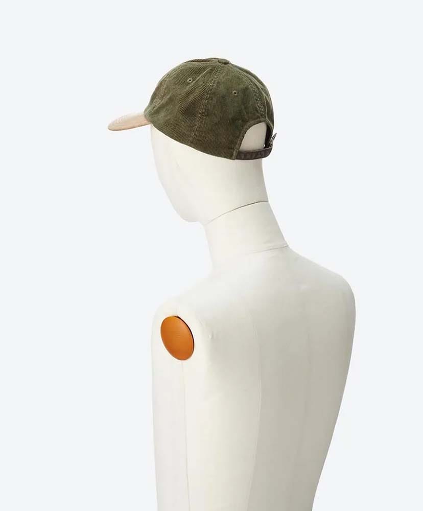 Corduroy & Faux Leather 6Panel Cap Olive Green/オリーブグリーン FREE