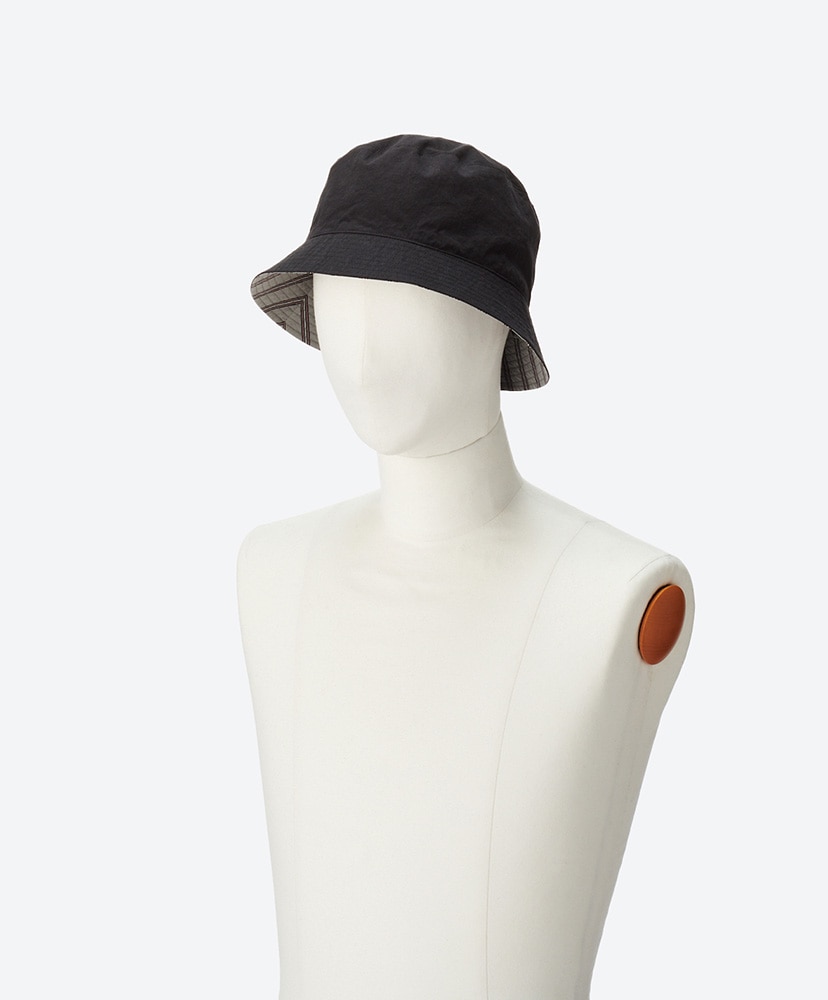 Reversible Bucket / 6panel Hat Black×Gray/ブラック×グレー 2(MEN)