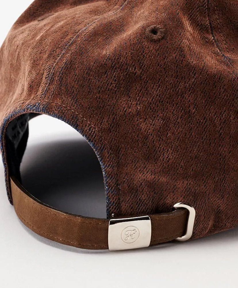 Flocky Printed Denim 6panel Cap Brown/ブラウン F(WOMEN)