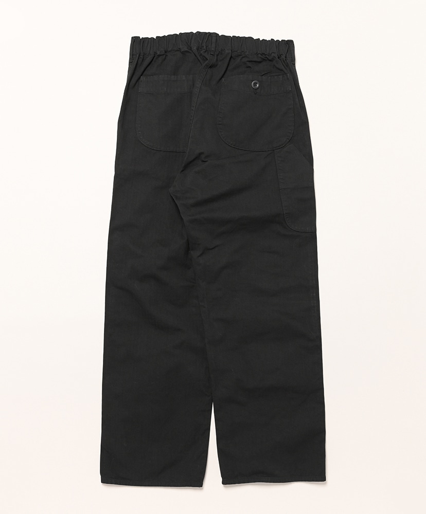 Wide Fit French Work Pants (Unisex) Black/ブラック 1