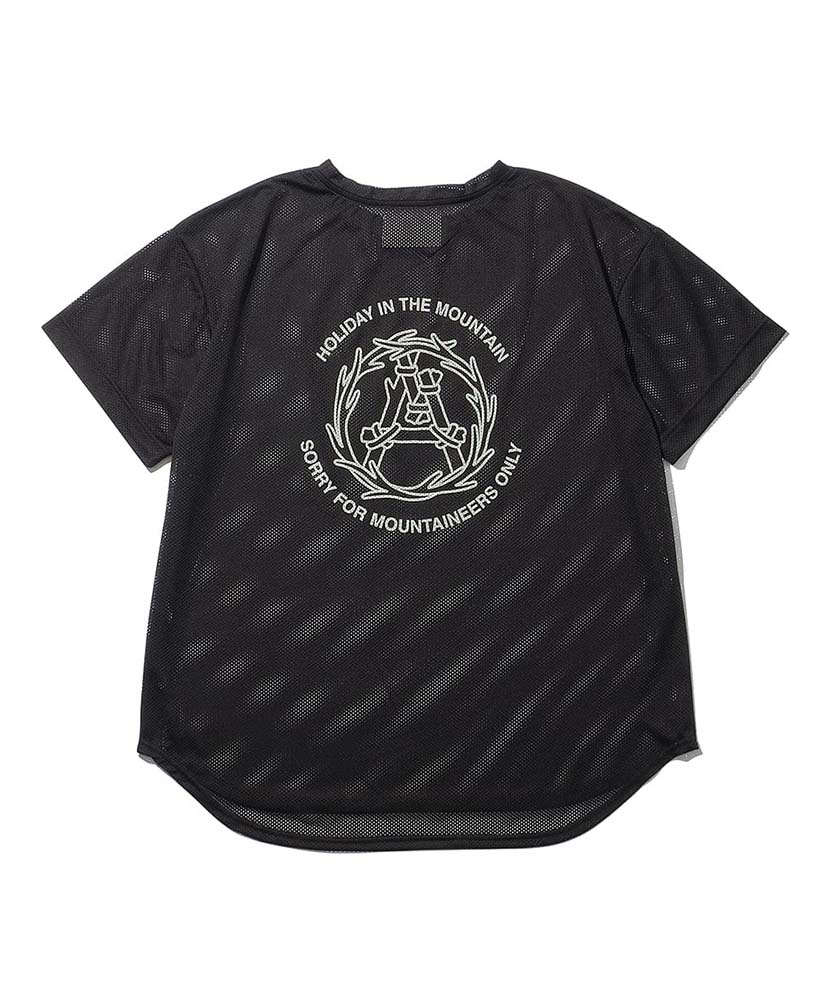 Mesh Tee ”A Wreathe” Black/ブラック L(MEN)