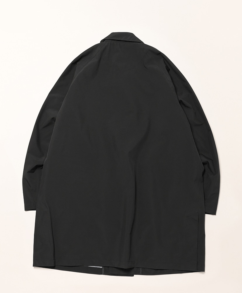 Men's 3-Layer Cloth Balmacaan Mid-length Coat Black/ブラック L(MEN)