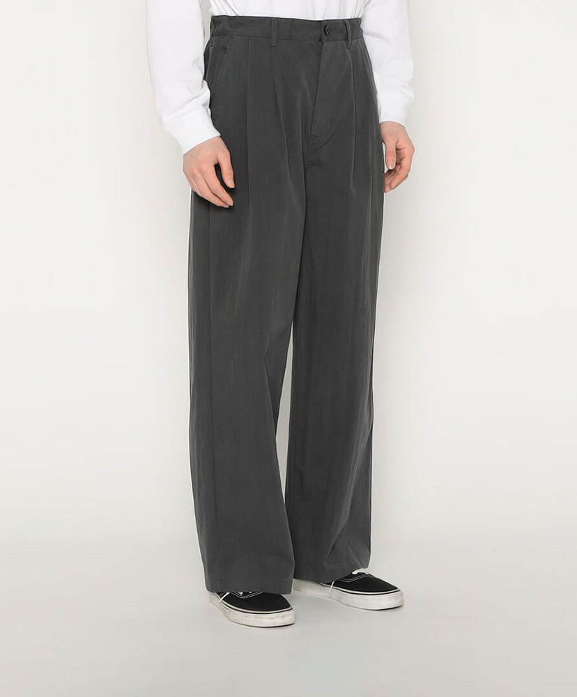 Men’s C/N Twill Double Pleated Easy Pants Charcoal/チャコール 40(MEN)