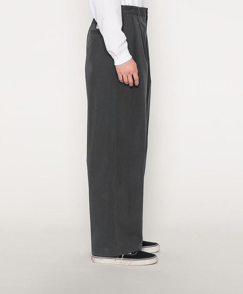 Men’s C/N Twill Double Pleated Easy Pants Charcoal/チャコール 40(MEN)