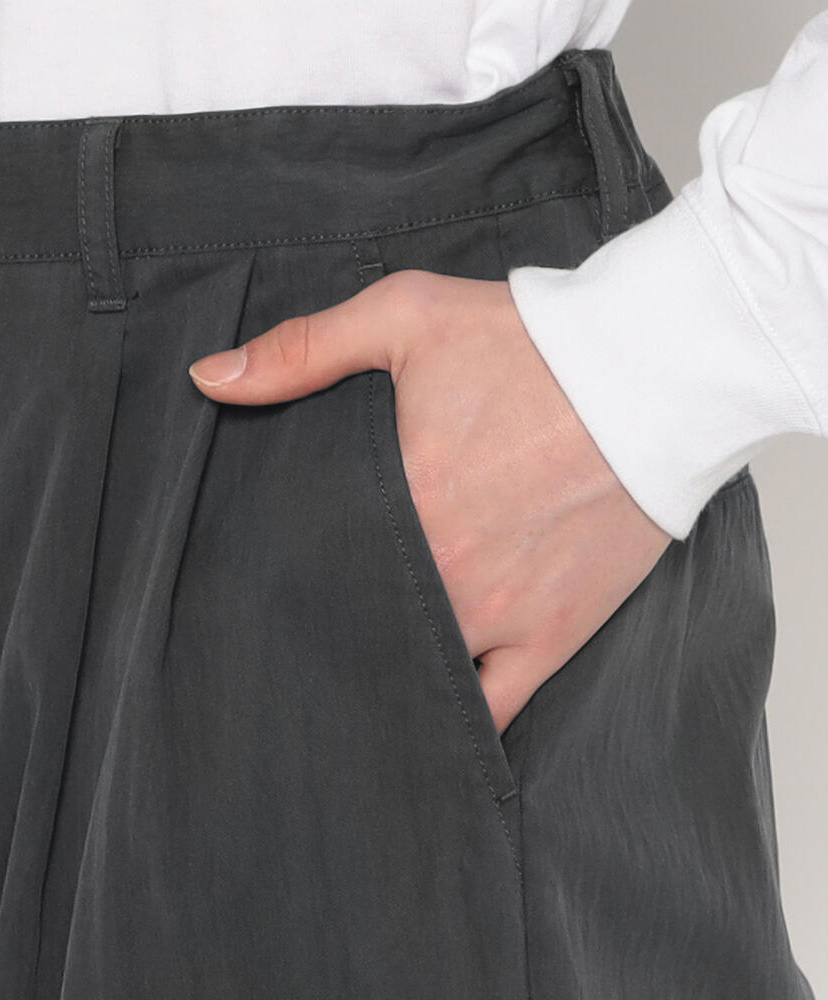 Men’s C/N Twill Double Pleated Easy Pants Charcoal/チャコール 40(MEN)