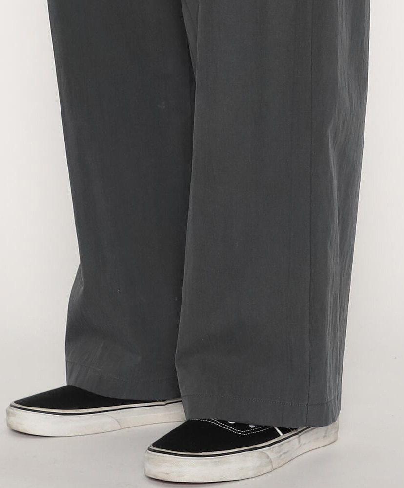 Men’s C/N Twill Double Pleated Easy Pants Charcoal/チャコール 40(MEN)