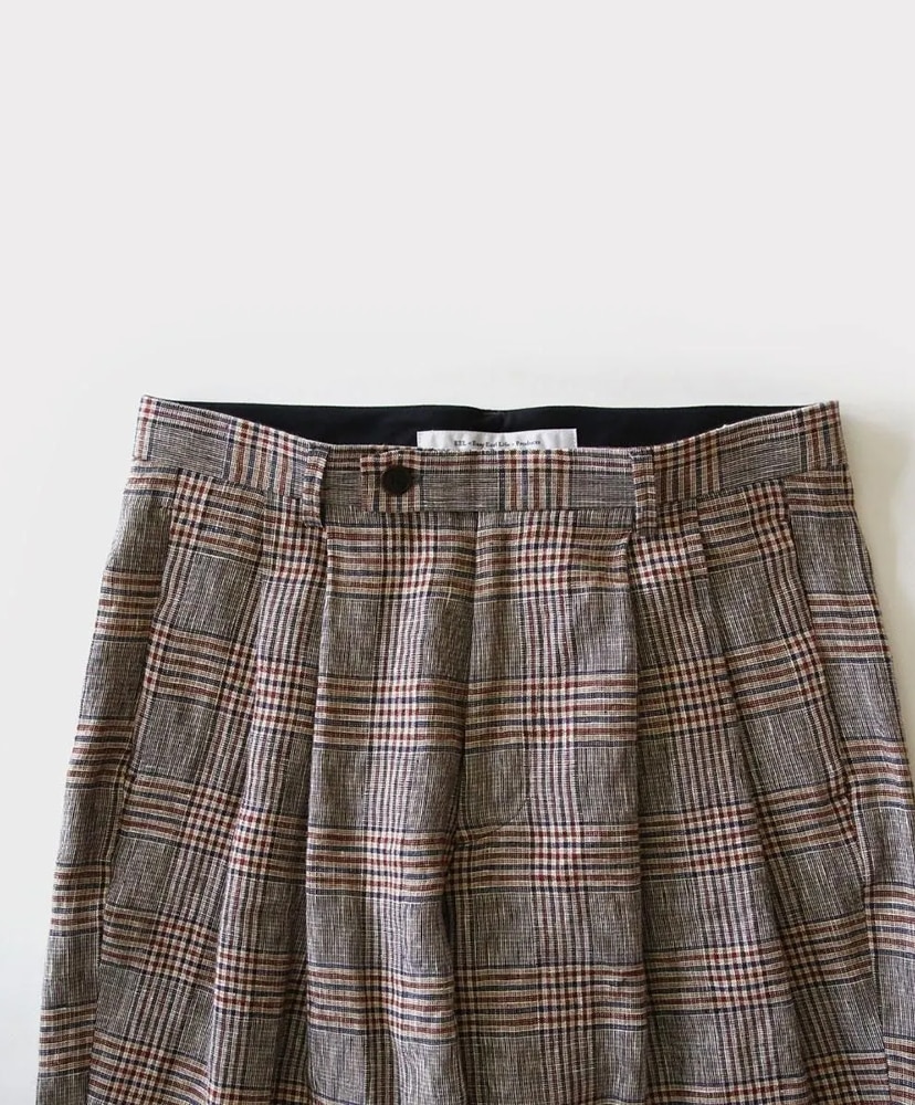 Earl Pants Brown check/ブラウンチェック L(MEN)