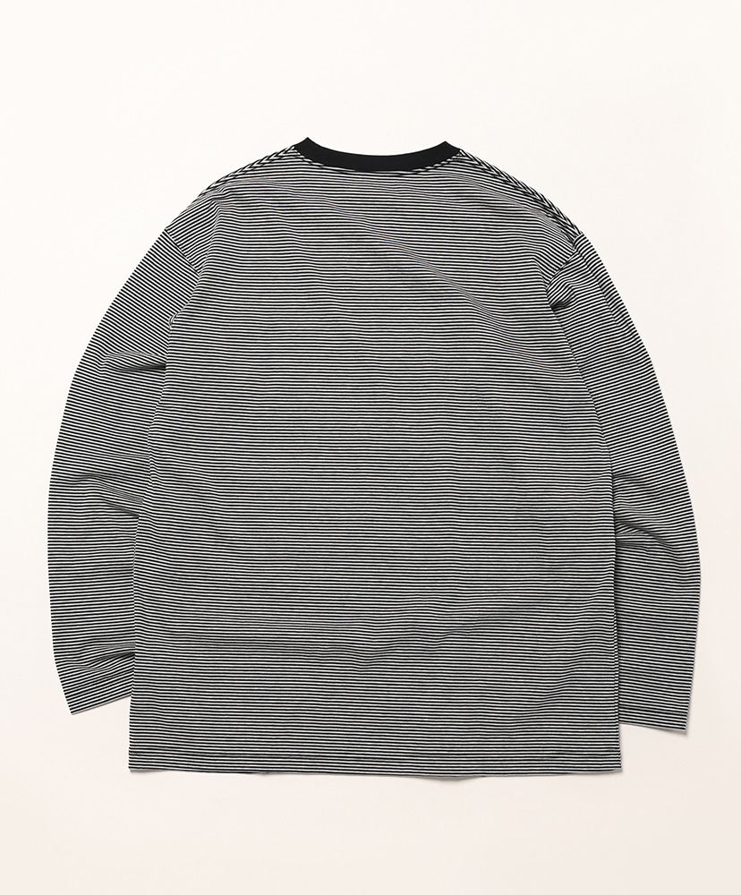 Hi Qualitee L/S Black×F.Gray/ブラック×グレー L(MEN)