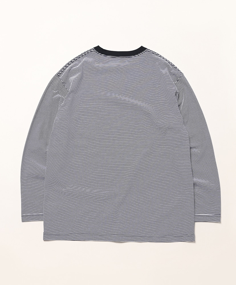 Hi Qualitee L/S Navy×White/ネイビー×ホワイト L(MEN)