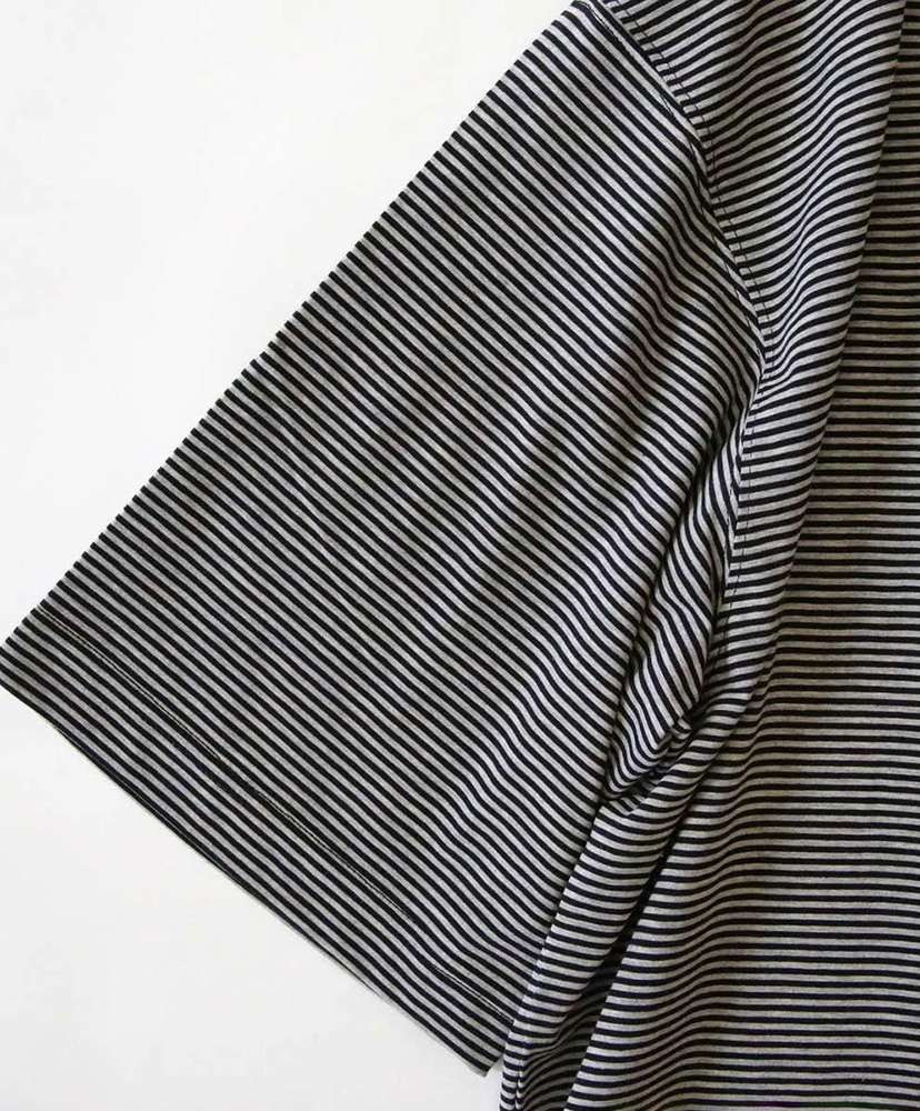 Hi Qualitee S/S Black×F Gray/ブラック×Fグレー L(MEN)