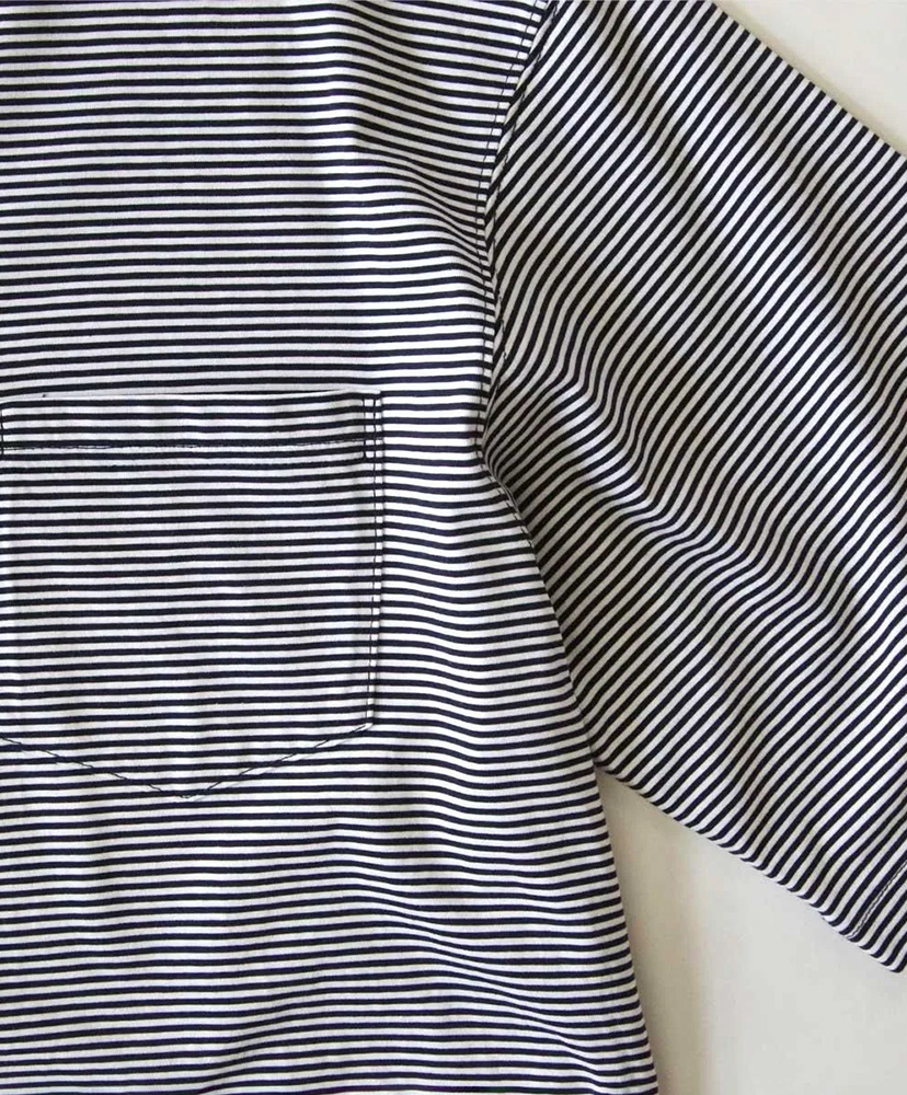 Hi Qualitee S/S Navy×White/ネイビー×ホワイト L(MEN)