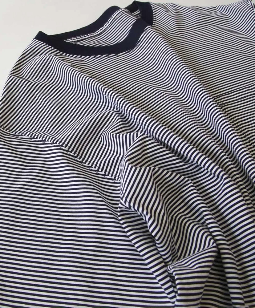 Hi Qualitee S/S Navy×White/ネイビー×ホワイト L(MEN)