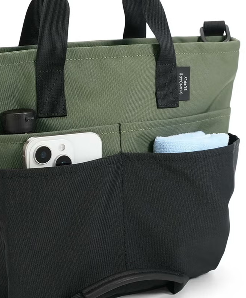 ECO STEP 2WAY UTILITY TOTE S Olive×Black/オリーブ×ブラック ONE