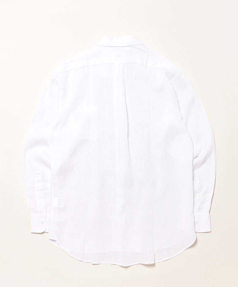 Button Down Shirts Linen Solid White/ホワイト 15(MEN)