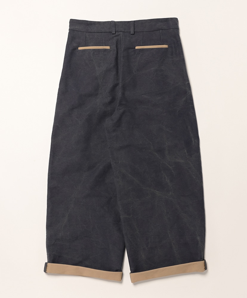 Washed Moleskin 1 Tuck Wide Trousers 96 L(MEN)