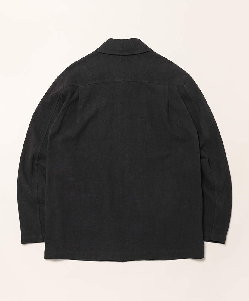 Field Shirt - Supple Washed Ramie Cotton 98 Charcoal/チャコール M(MEN)