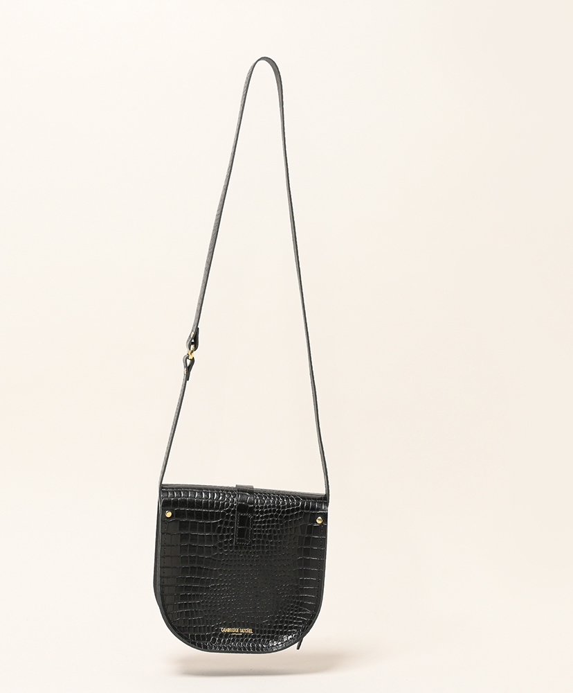The Saddle Bag - Croco Black/ブラック ONE
