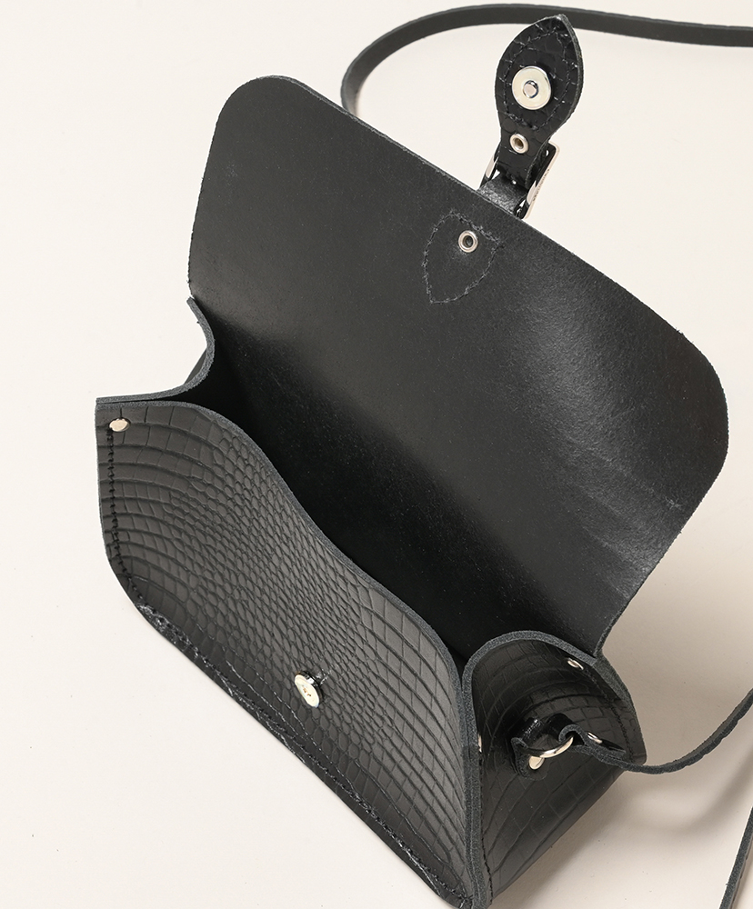 The Mini One Buckle - Croco Black/ブラック ONE