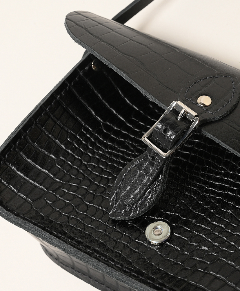 The Mini One Buckle - Croco Black/ブラック ONE