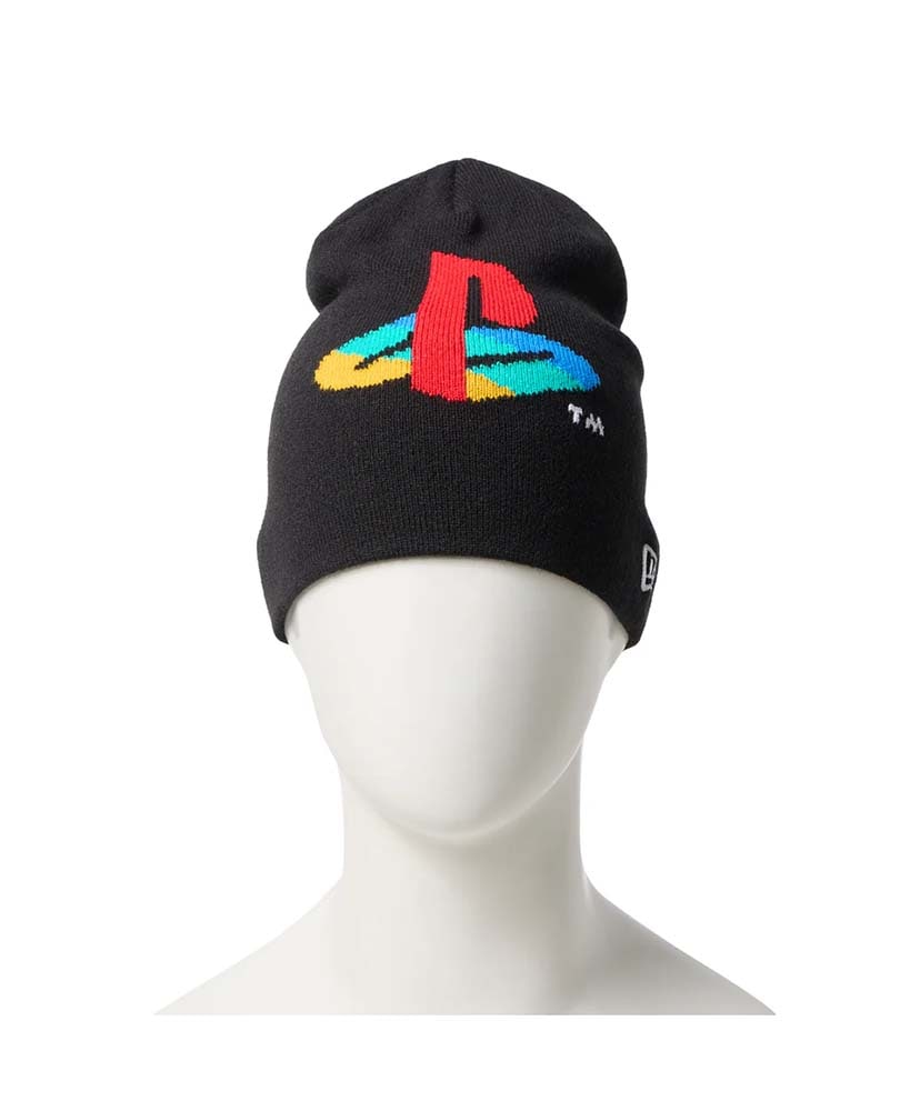ベーシック　ビーニー PlayStation プレイステーション 4カラー ファミリーマーク ブラック ブラック OS