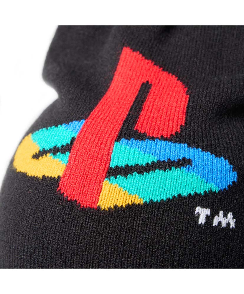 ベーシック　ビーニー PlayStation プレイステーション 4カラー ファミリーマーク ブラック ブラック OS