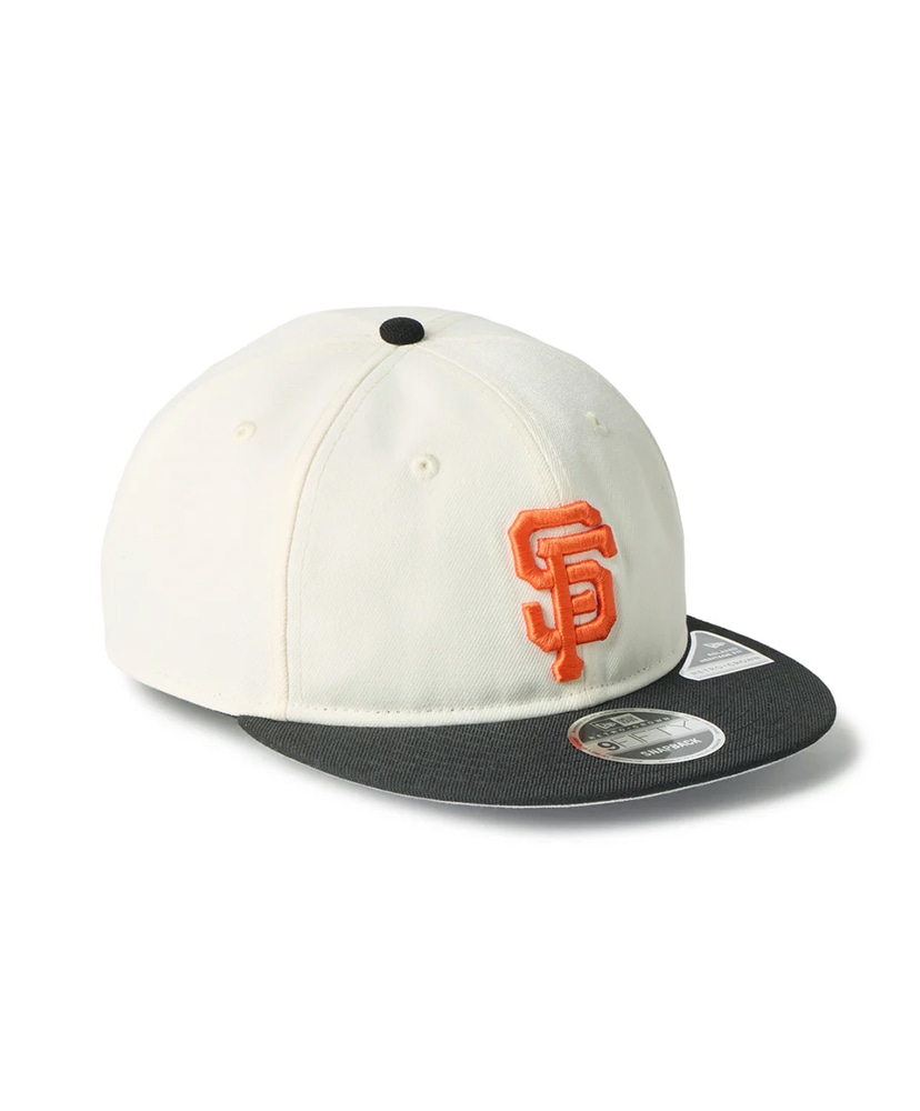 RC 9FIFTY Flat Visor powered by GORO (min-nano) サンフランシスコ・ジャイアンツ クローム×ブラック OS