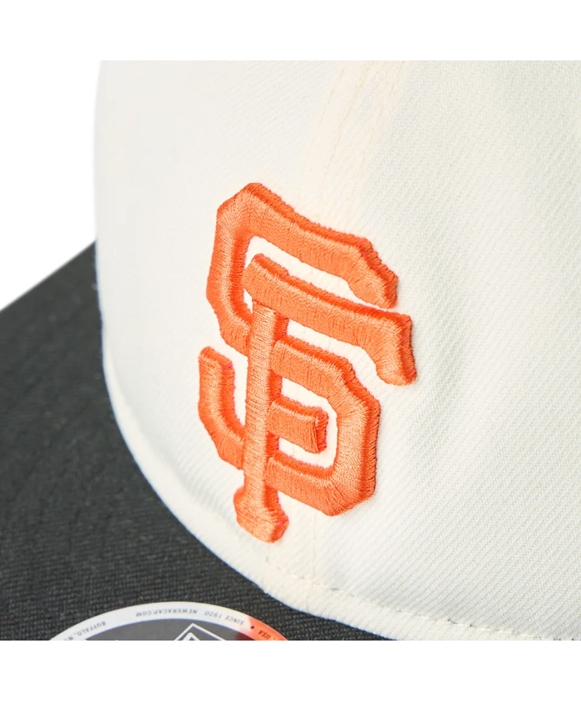 RC 9FIFTY Flat Visor powered by GORO (min-nano) サンフランシスコ・ジャイアンツ クローム×ブラック OS