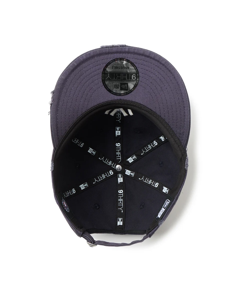 9THIRTY powered by GORO (min-nano) ニューヨーク・ヤンキース ダメージ/パッカブルバイザー/モンレーウォッシュ ネイビー L/XL