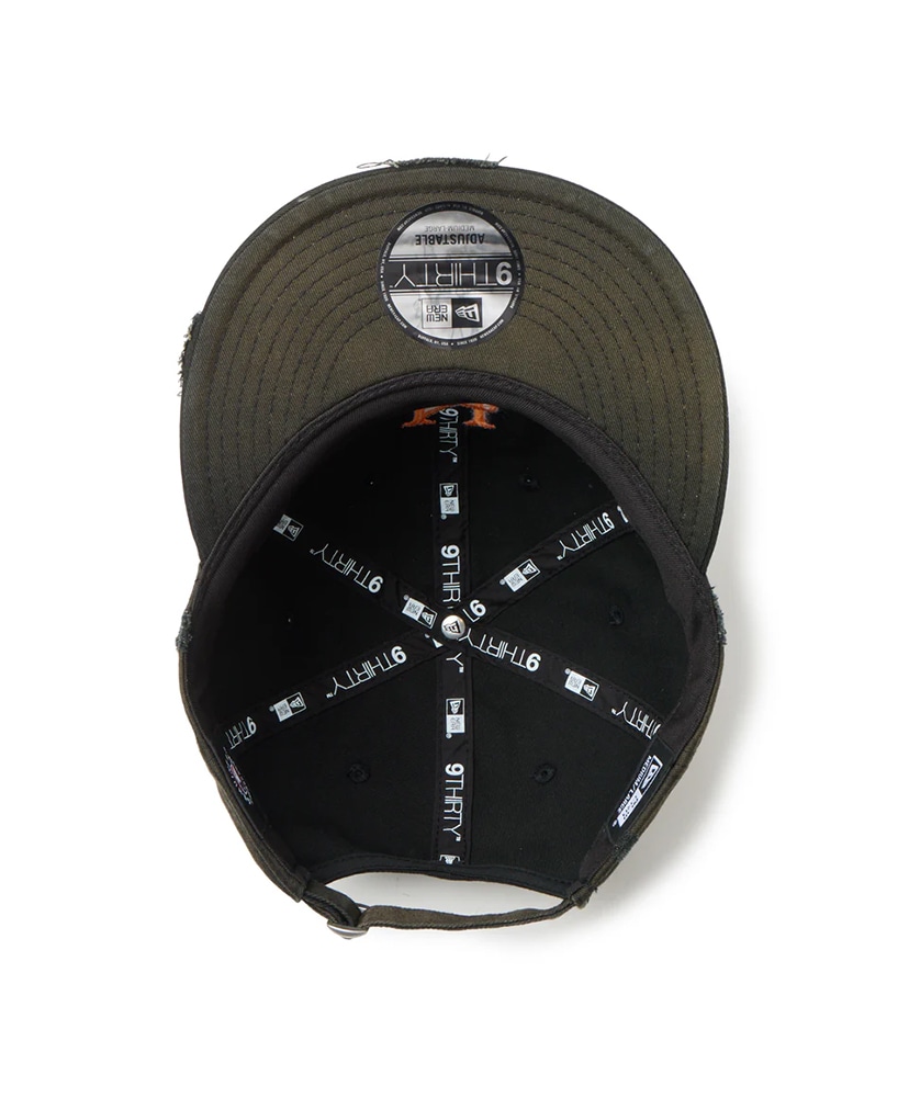 9THIRTY powered by GORO (min-nano) ニューヨーク・メッツ ダメージ/パッカブルバイザー/モンレーウォッシュ ブラック M/L