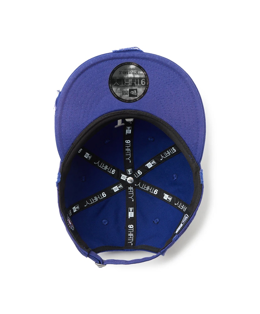 9THIRTY powered by GORO (min-nano) ロサンゼルス・ドジャース ダメージ/パッカブルバイザー/モンレーウォッシュ ダークロイヤル M/L