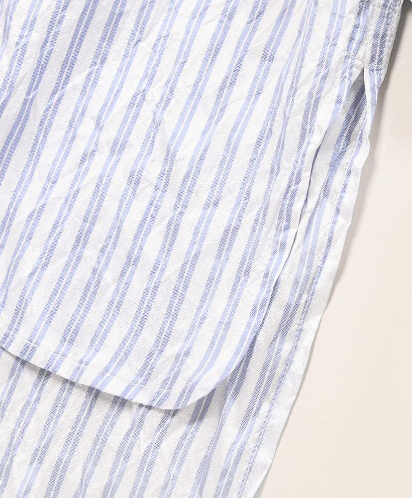 Silk Shirts Blue Stripe/ブルーストライプ XL(MEN)