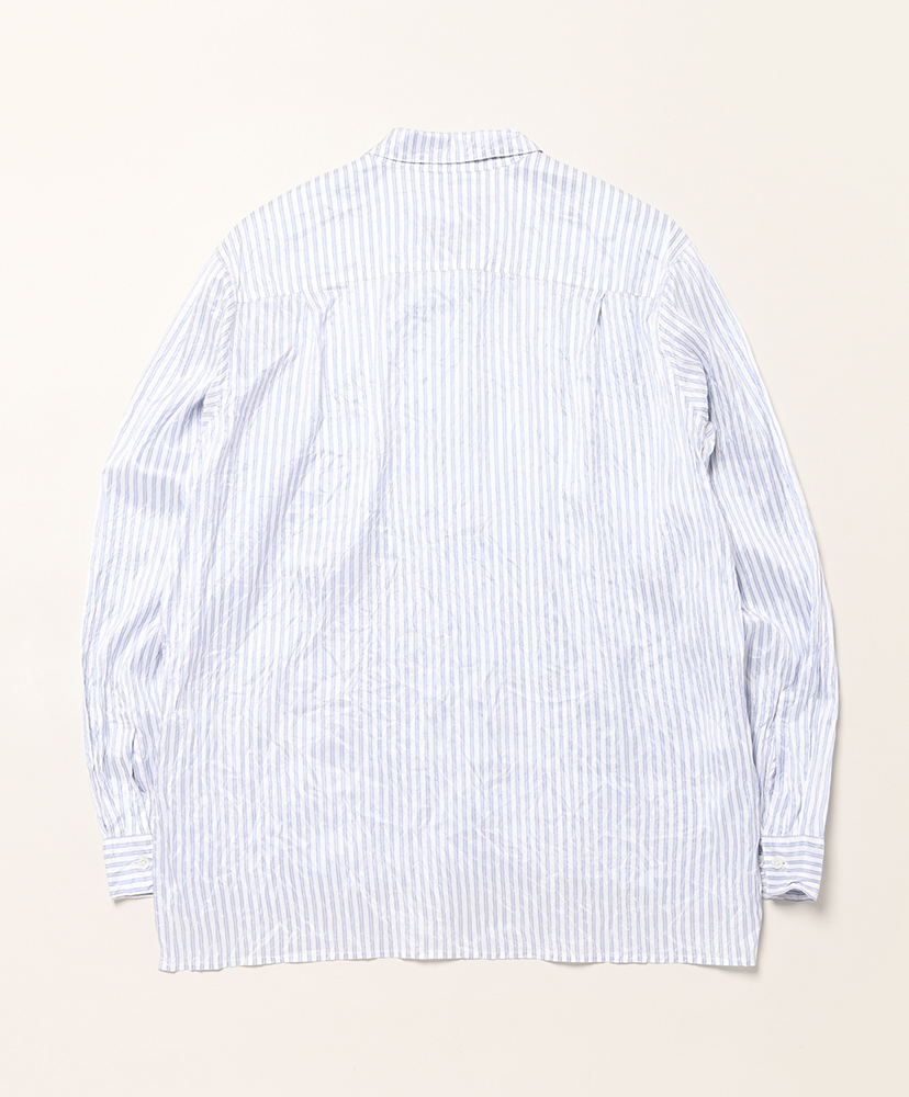 Silk Shirts Blue Stripe/ブルーストライプ XL(MEN)
