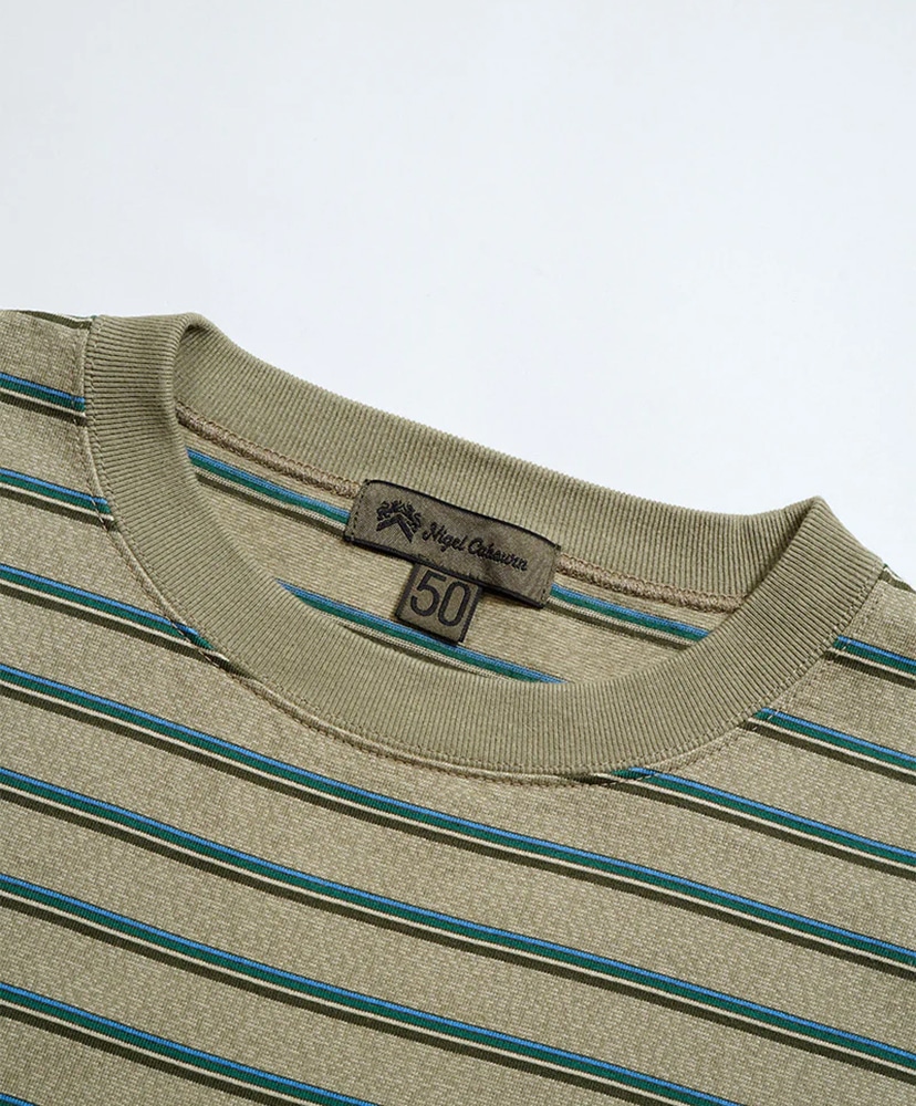 7.8oz Border Half Sleeve T-Shirt Green/グリーン 52(MEN)