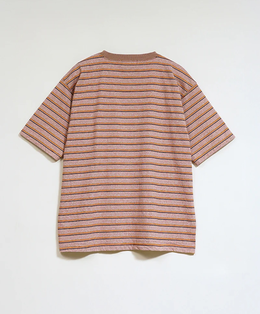 7.8oz Border Half Sleeve T-Shirt Light brown/ライトブラウン 52(MEN)