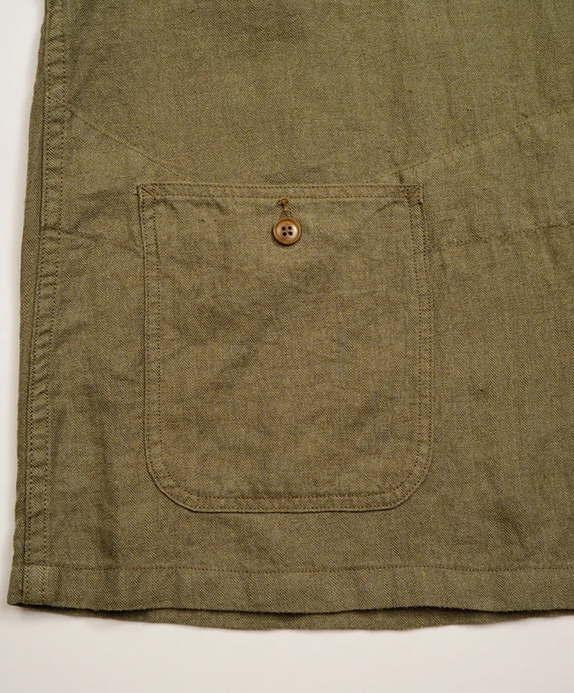 USMC Chore Jacket - Linen Herringbone Twill Green/グリーン 46(MEN)