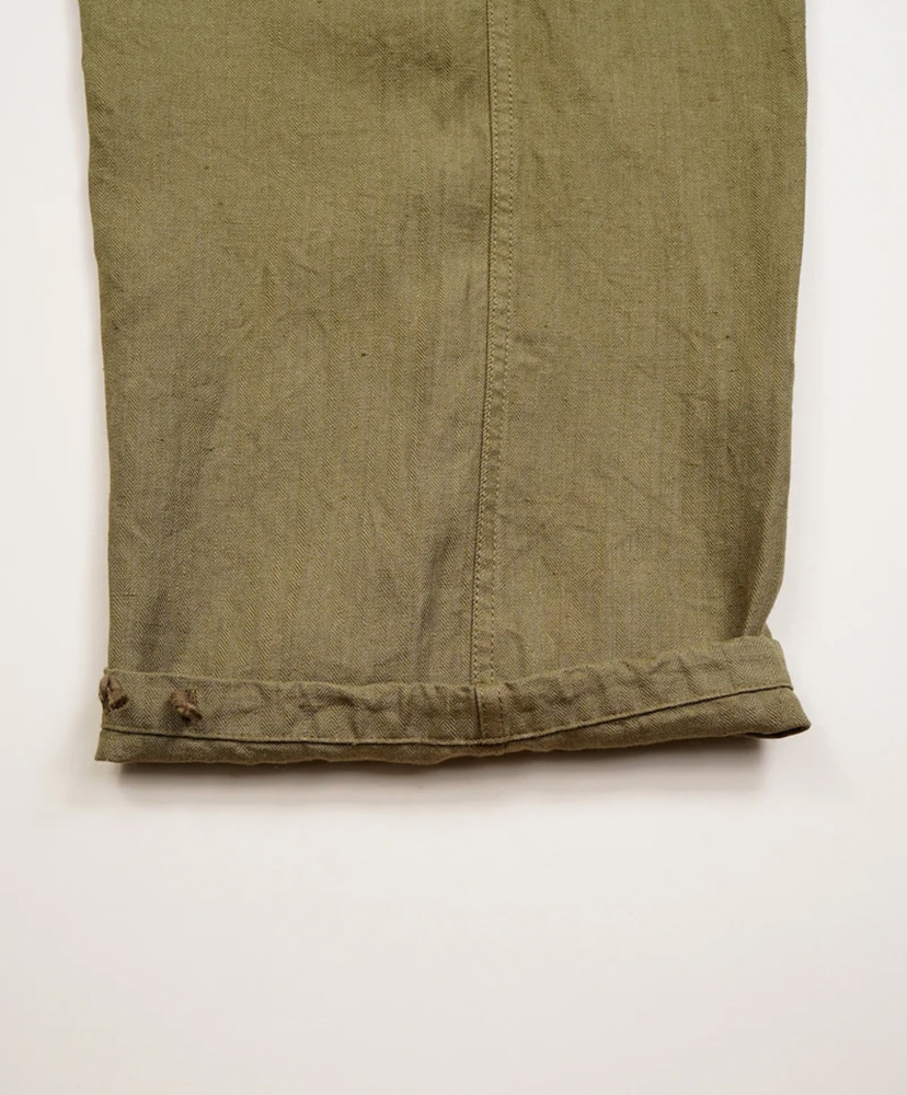 Royal Navy Cargo Pant - Linen Herringbone Twill Green/グリーン 30(MEN)