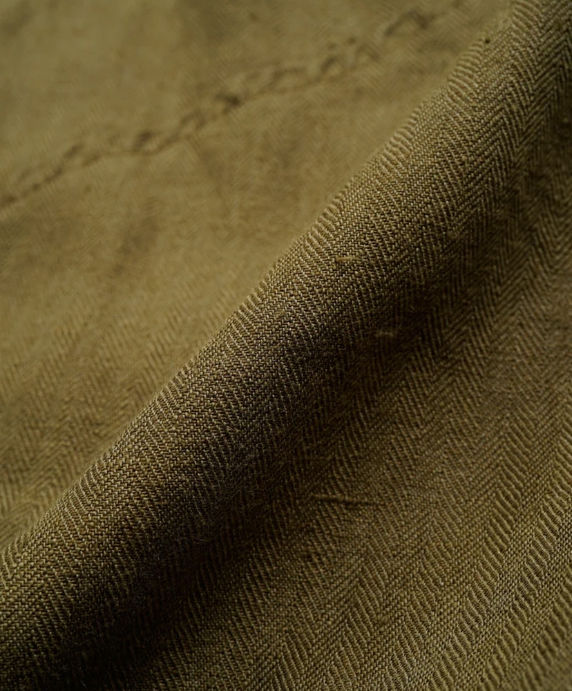 Royal Navy Cargo Pant - Linen Herringbone Twill Green/グリーン 30(MEN)