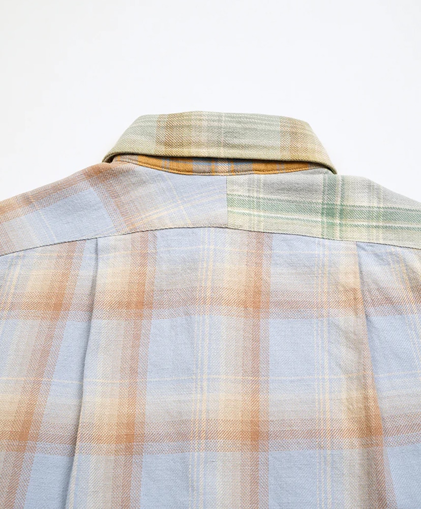 Grandpa Shirt Crazy Pattern Check/チェック 6(WOMEN)