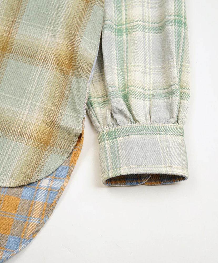 Grandpa Shirt Crazy Pattern Check/チェック 6(WOMEN)