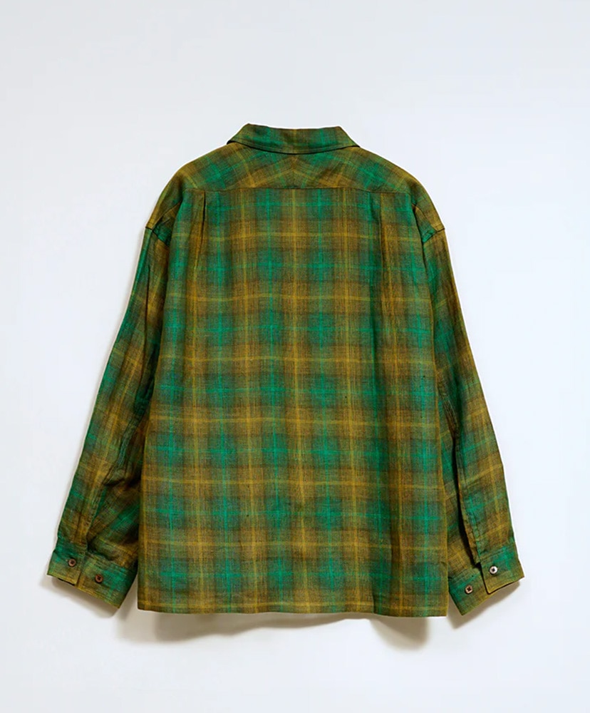 French Chore Jacket - Hemp Check Green/グリーン 46(MEN)