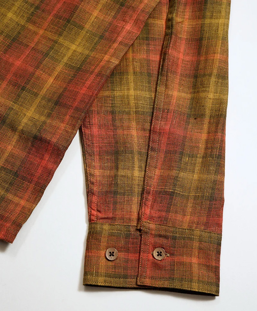 French Chore Jacket - Hemp Check Red/レッド 46(MEN)