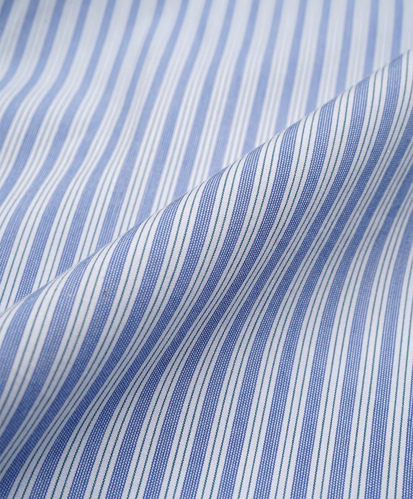 Gather Collar Blouse - Stripe Blue/ブルー 10(WOMEN)