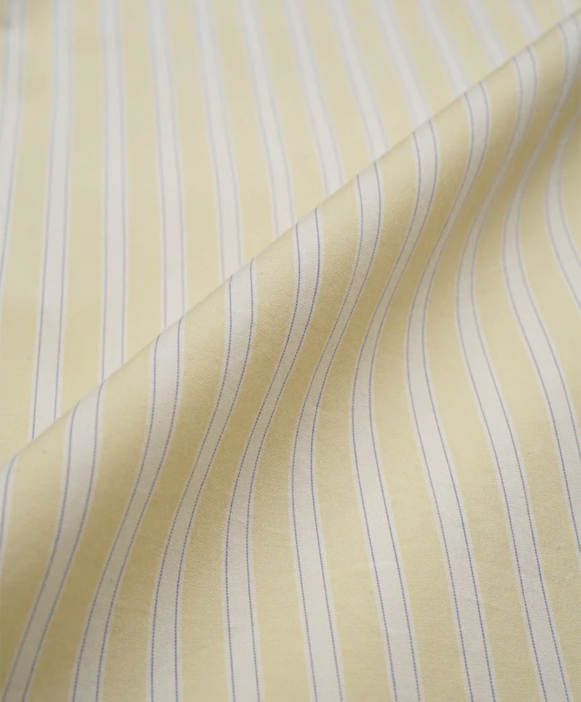 Gather Collar Blouse - Stripe Yellow/イエロー 10(WOMEN)