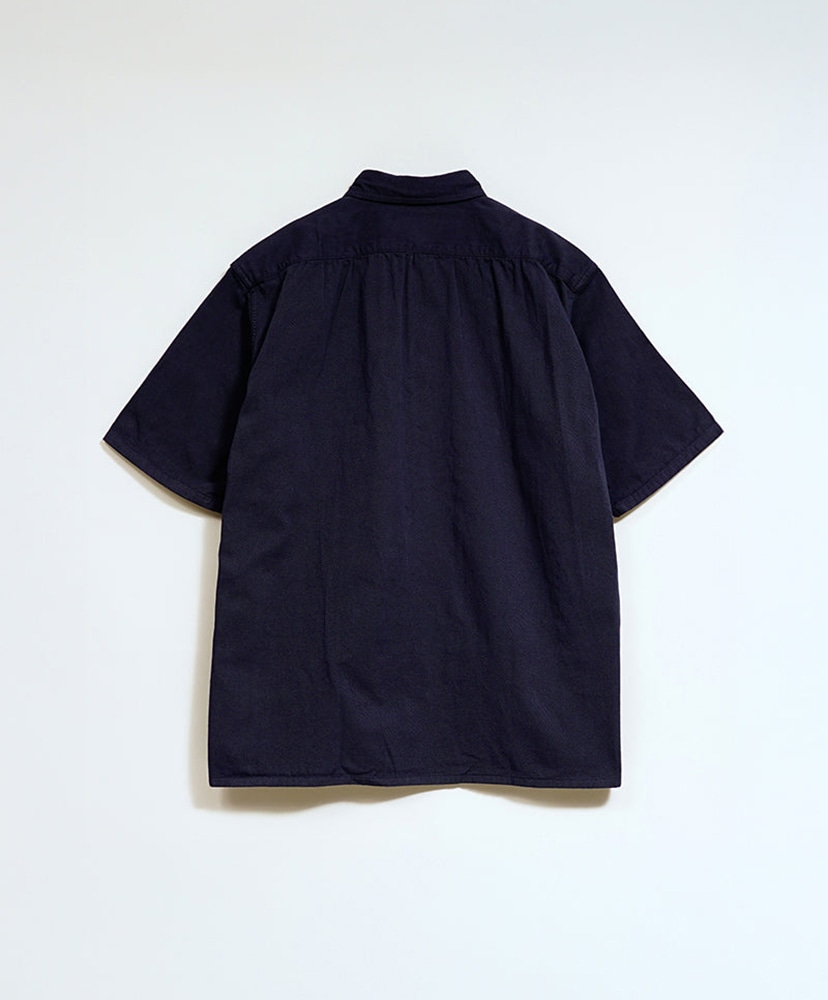 50s Square Hem Work Shirt Navy/ネイビー 46(MEN)