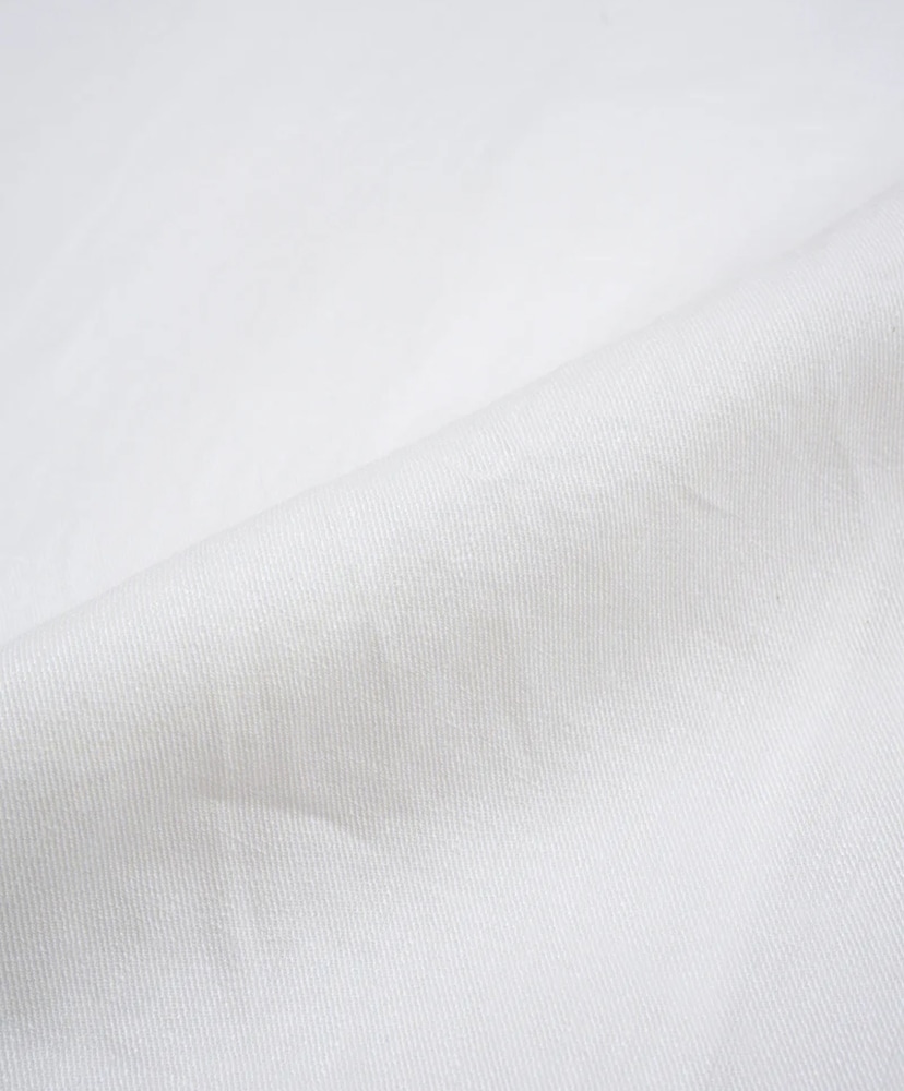 Open Collar Shirt - Linen Twill Off White/オフホワイト 46(MEN)