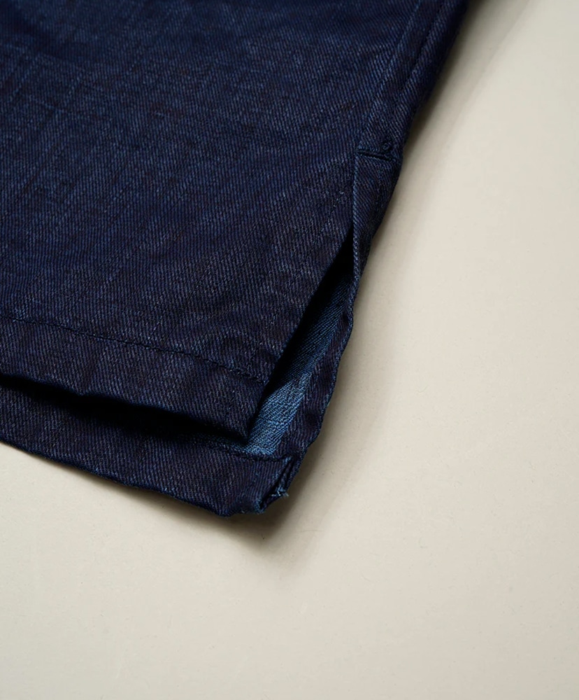 Open Collar Shirt - Linen Indigo Indigo/インディゴ 46(MEN)