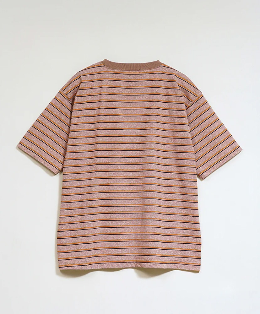 7.8oz Border Half Sleeve T-shirt Light Brown/ライトブラウン 46(MEN)