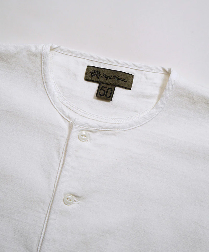 7.8oz Henley Neck T-shirt - Modify Off White/オフホワイト 46(MEN)