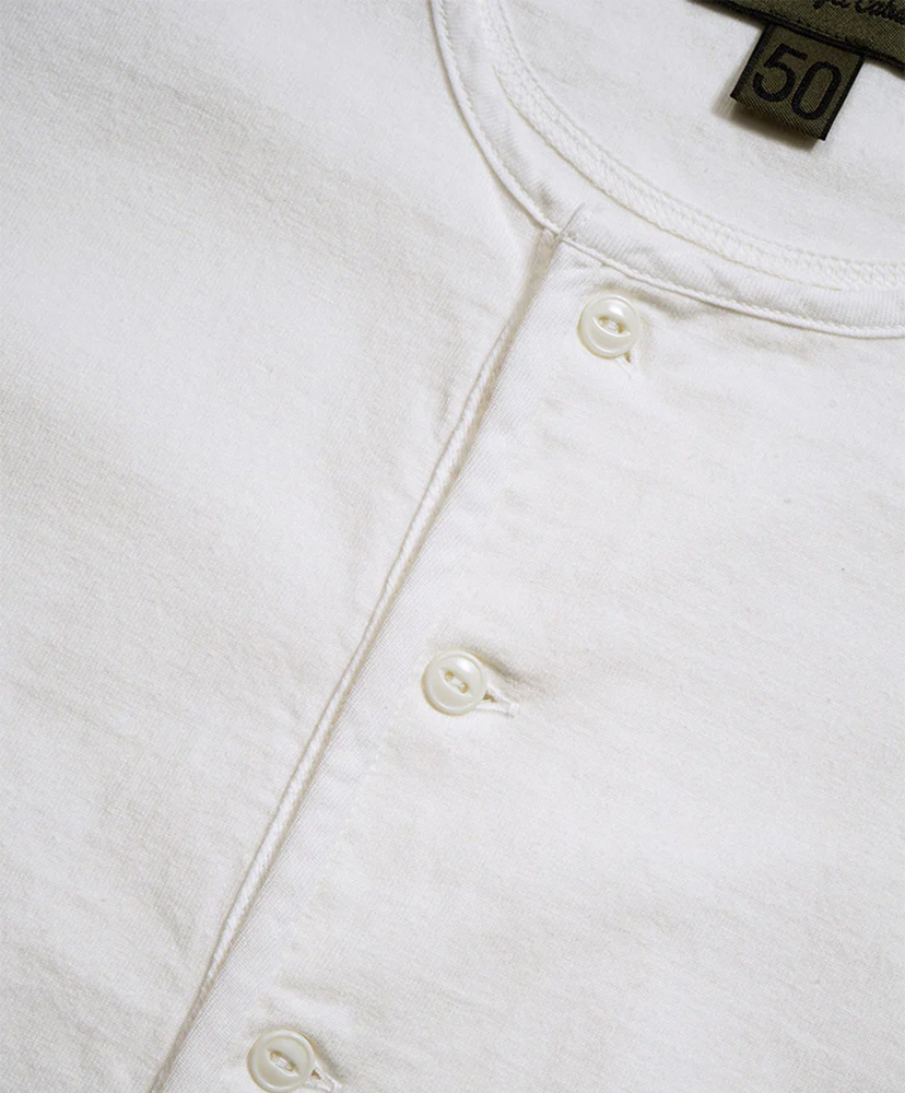 7.8oz Henley Neck T-shirt - Modify Off White/オフホワイト 46(MEN)