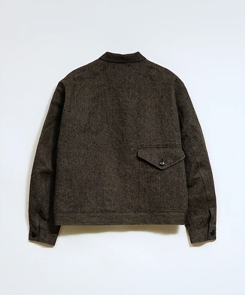 French Work Jacket - Mix Black Chambray Charcoal Gray/チャコールグレイ 46(MEN)